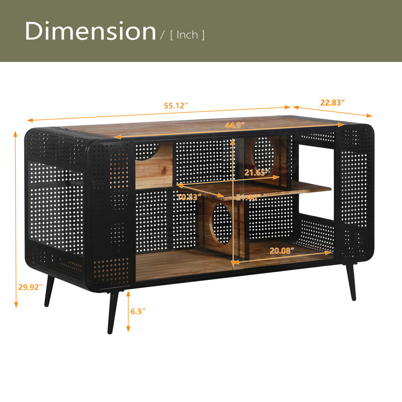 Maison pour chat 55,12 "avec verre trempé, pour le salon, le couloir, le bureau et d'autres espaces, Noir