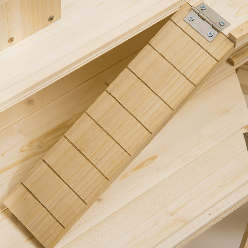 Cage à hamster en bois polyvalente avec aire de jeux et conception conviviale