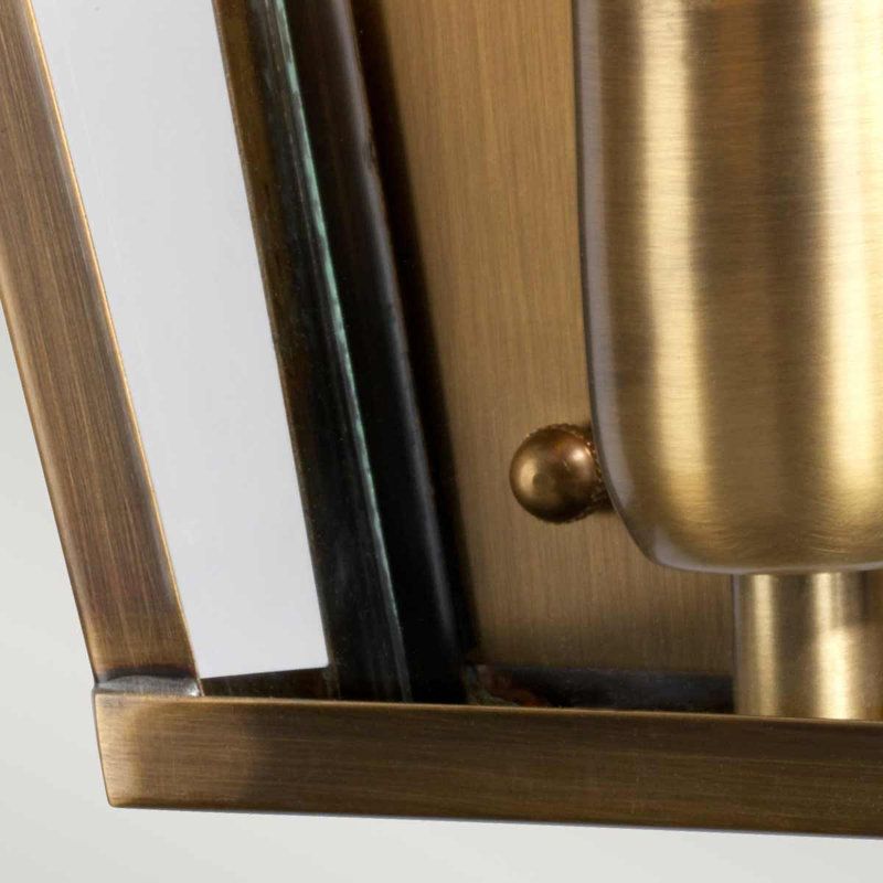 Ramona Outdoor Wall Lantern, Solid Brass