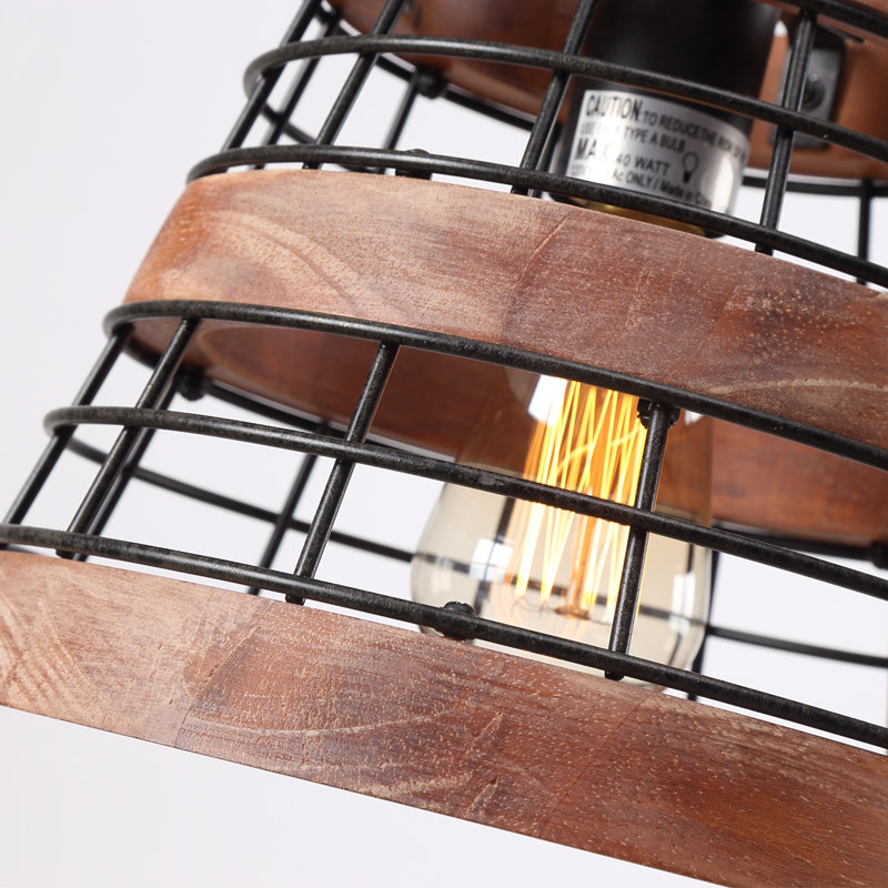 1 - Light Brown Lantern Pendant