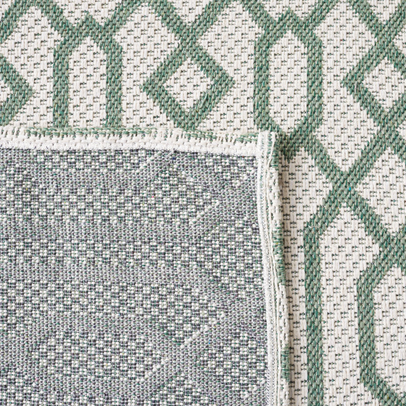 Tapis géométrique en coton Martha Stewart, Rectangle 5 pi x 7 pi