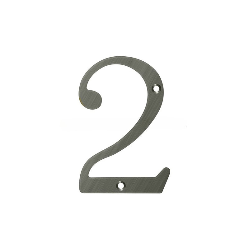 Chiffres de 4 po Deltana, Bronze huilé, 2