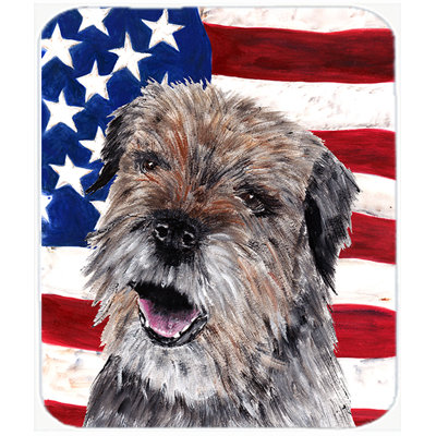 Planche à découper en verre American Flag à bordure patriotique trinx USA