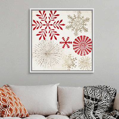" Christmas Snowflakes " Painting Print