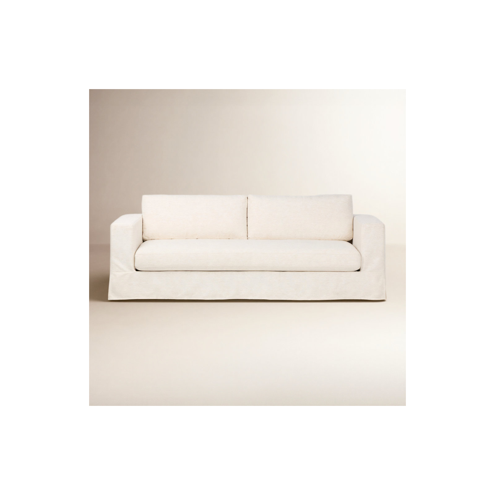 Tovana 94'' Slipcover Sofa, Crypton Nomad Snow 92% Polyester/8% Flax/Linen