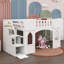 Twin Size Loft Bed With Storage Staircase And Window-838570994