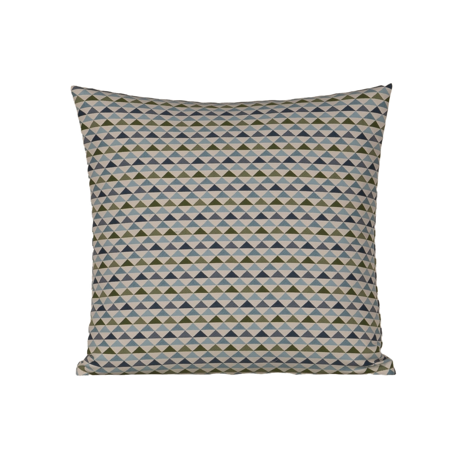 Mauna Geometric Indoor/Outdoor Throw Pillow, Blue, Square 22"