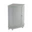 Armoire de salle de bain avec rangement en coin triangulaire avec tablettes réglables, panneau de fibres à densité moyenne moderne pour une utilisation efficace de l'espace