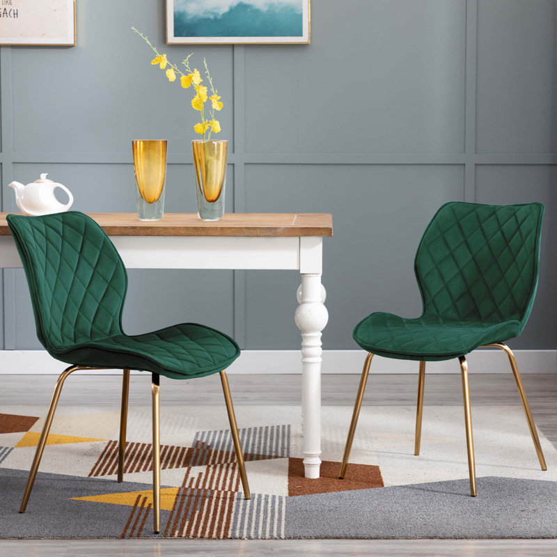 Schiavo upholstered chair, Dark Green