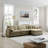 Kaoruko Oversize 3-seater Sofa With One Footrest, L-shaped Sectional Sofa With Ottoman For Living Rooms-103232944