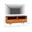 Meuble télé en bois massif 58 po à 3 tiroirs pour téléviseur de 60 po ou moins Sadie-516264595