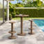 Ensemble de table de bar et de tabourets de patio 3 pièces Neo-256422586-256422587