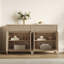 Armoire buffet moderne à cannelures élégantes 29,1 po avec 1 tiroir et 2 tablettes réglables-1727017554