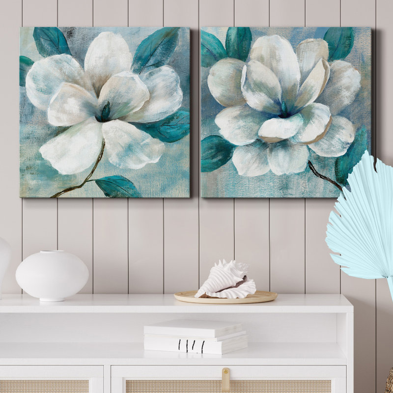 " Magnolia I " 2 - Pieces, 32" H x 32" W x 1" D