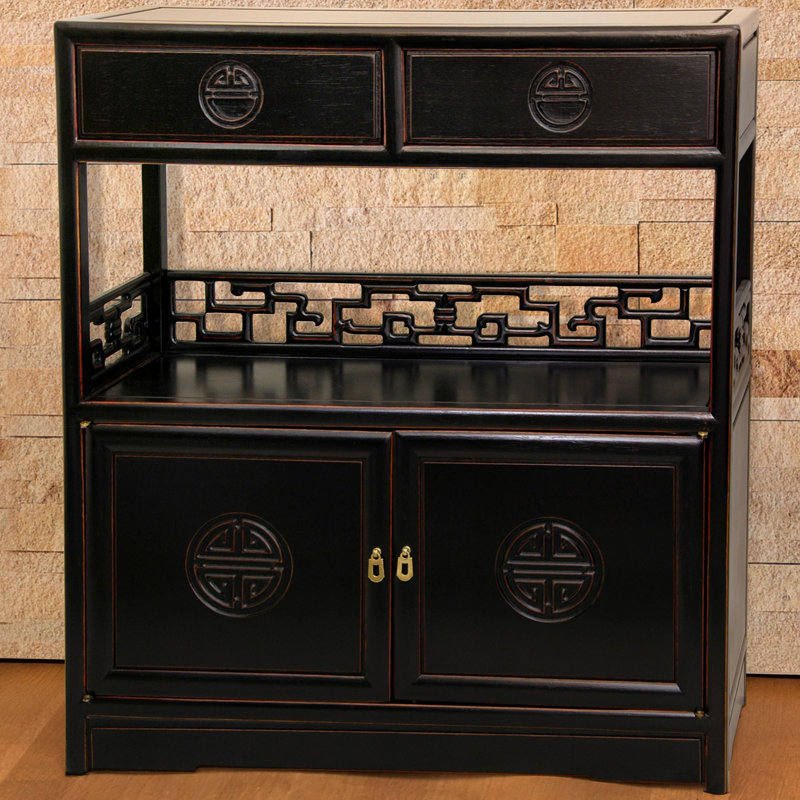 Armoire décorative Slavin, Noir antique