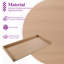 Comptoir de laveuse-sécheuse avec rails de bordure de 28 po x 58 po Kaboon-112586624