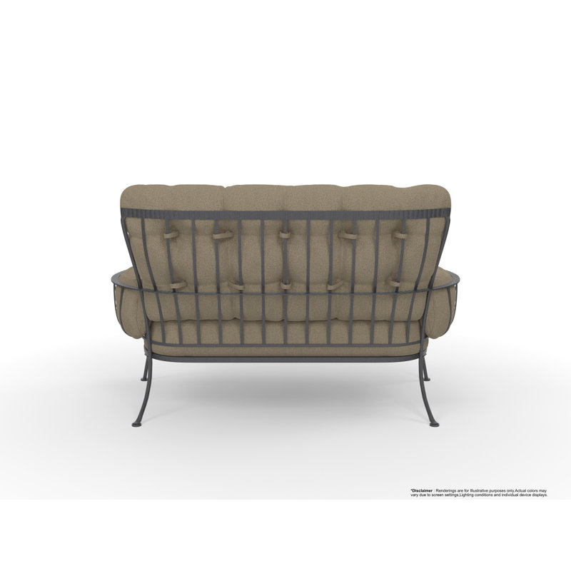 Monterra Outdoor 2 - Seat Loveseat, Graphite, Harris Stone