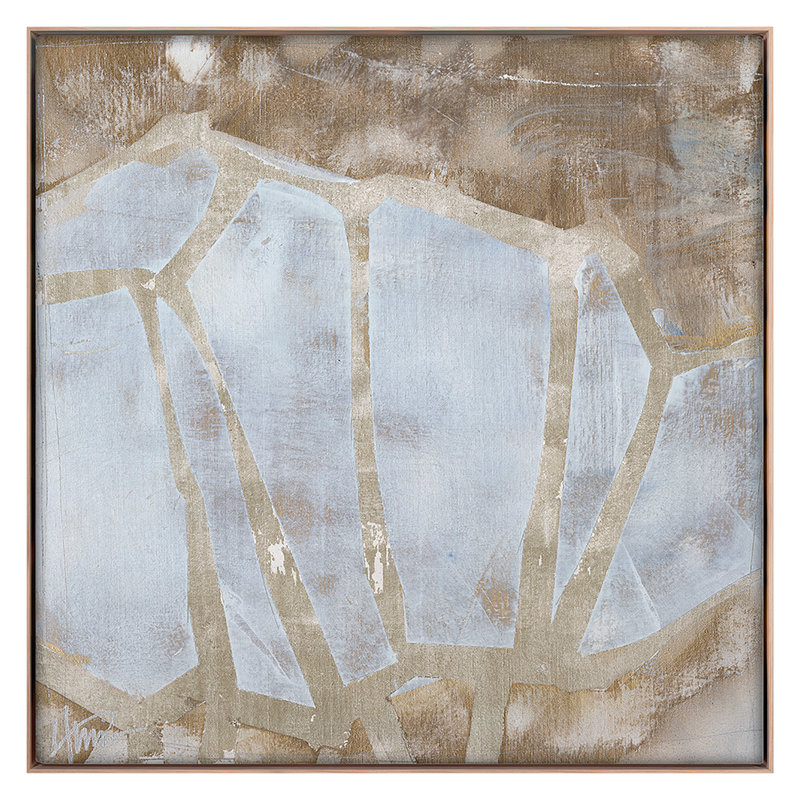 Crystalline 1 Print by Maeve Harris, Maple Framed, 36" H x 36" W