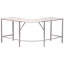 Mike L-Shaped Metal Base Writing Desk