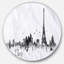 Paysage urbain «Paris with Eiffel Silhouette», peinture-35123758-35123762