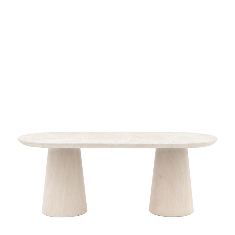 Oval Dining Table, Beige