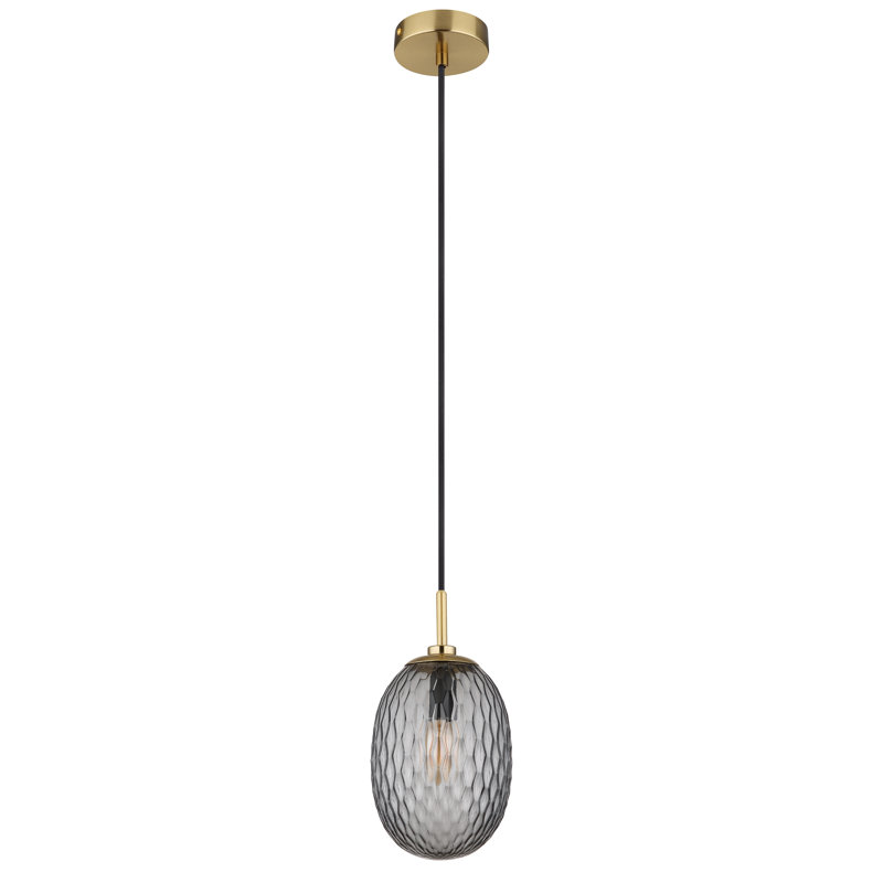 Beshoy 1 - Light Gold Pendant, Smoke colour