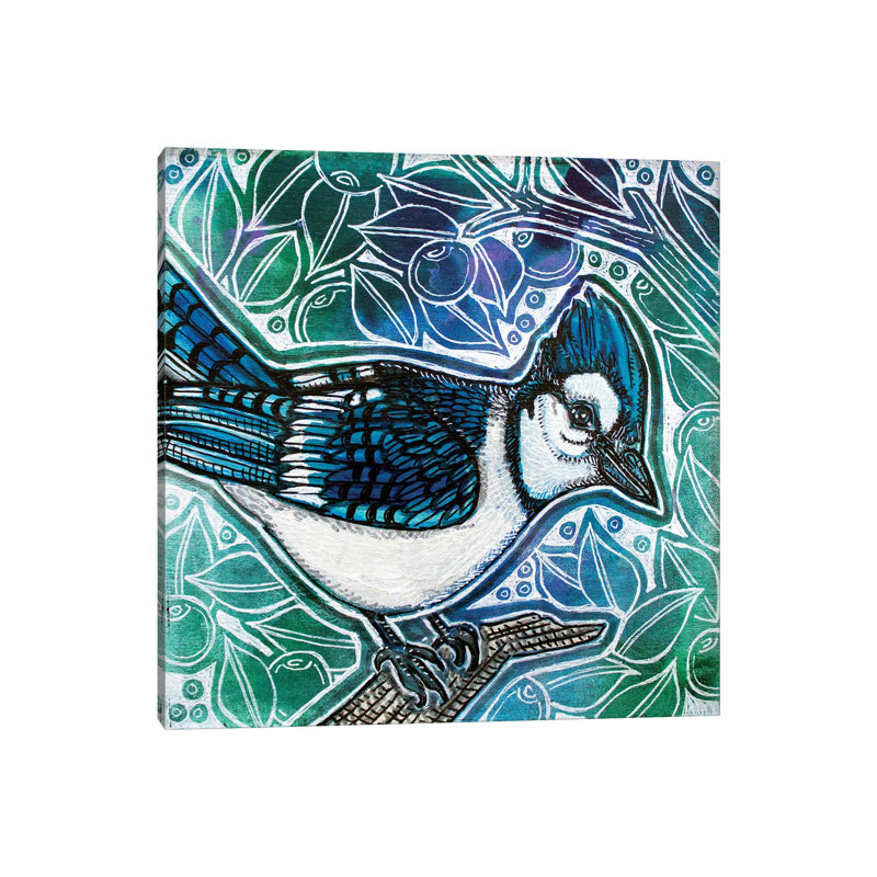A Little Blue by Lynnette Shelley - Wrapped Canvas Painting, 45.72 cm H x 45.72 cm W x 1.91 cm D