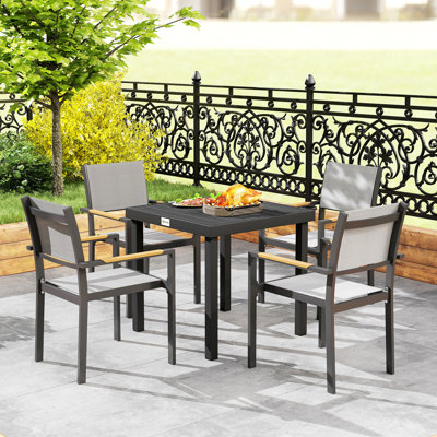 Square Outdoor Dining Table , 78cm W 78cm D