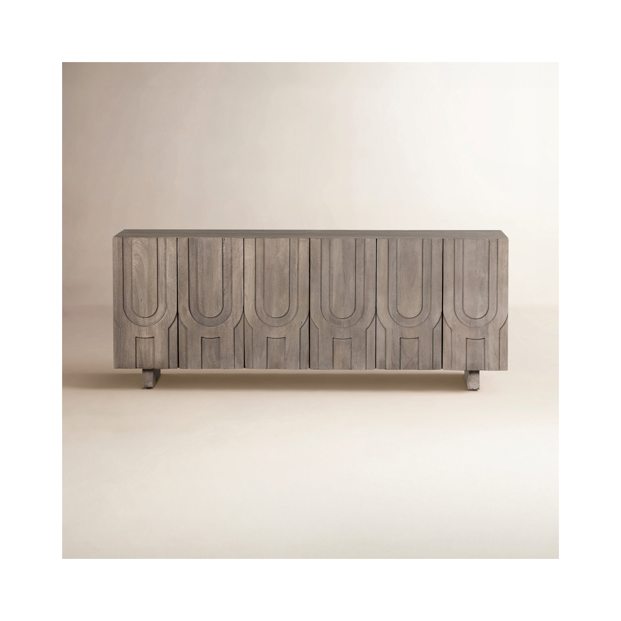 Soraya 72'' Media Console, Aged Gray