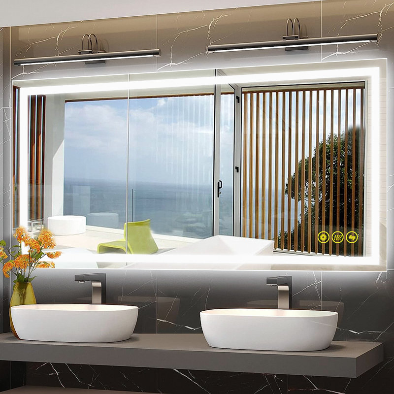 Miroir mural Helga, H 48 po x l 24 po x P 1,2 po
