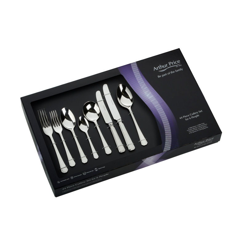 Arthur Price, Grecian - 44 Piece Cutlery Set, Service for 6