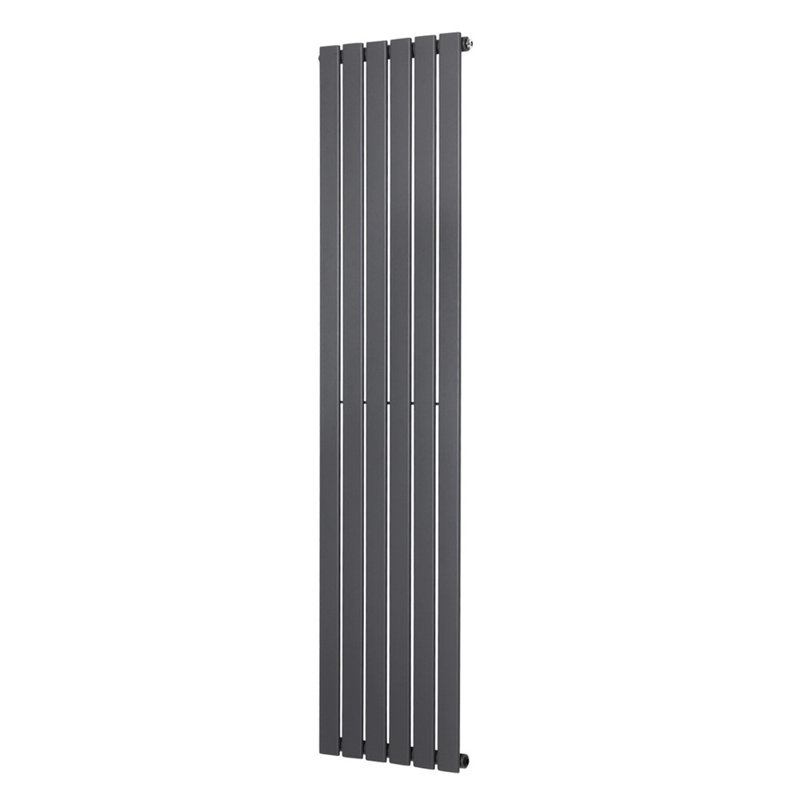 Shonnard Vertical Single Flat Panel Radiator, 180cm H x 40.8cm W, Anthracite