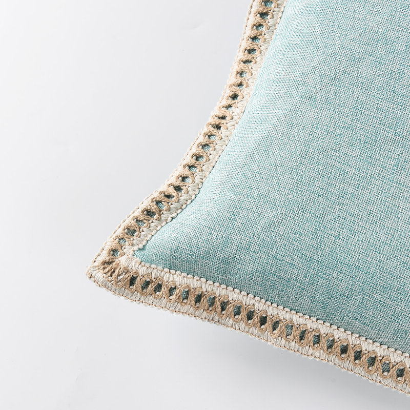 Colour Pillow Cover, Aqua, Square 18"