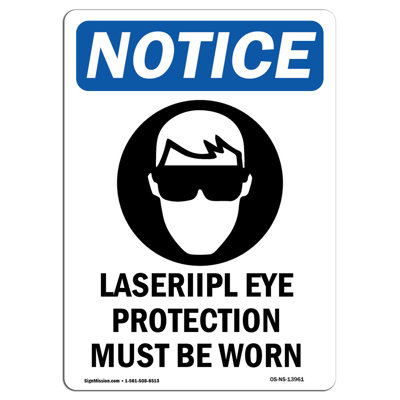 Laser Ipl Eye Protection Sign with Symbol