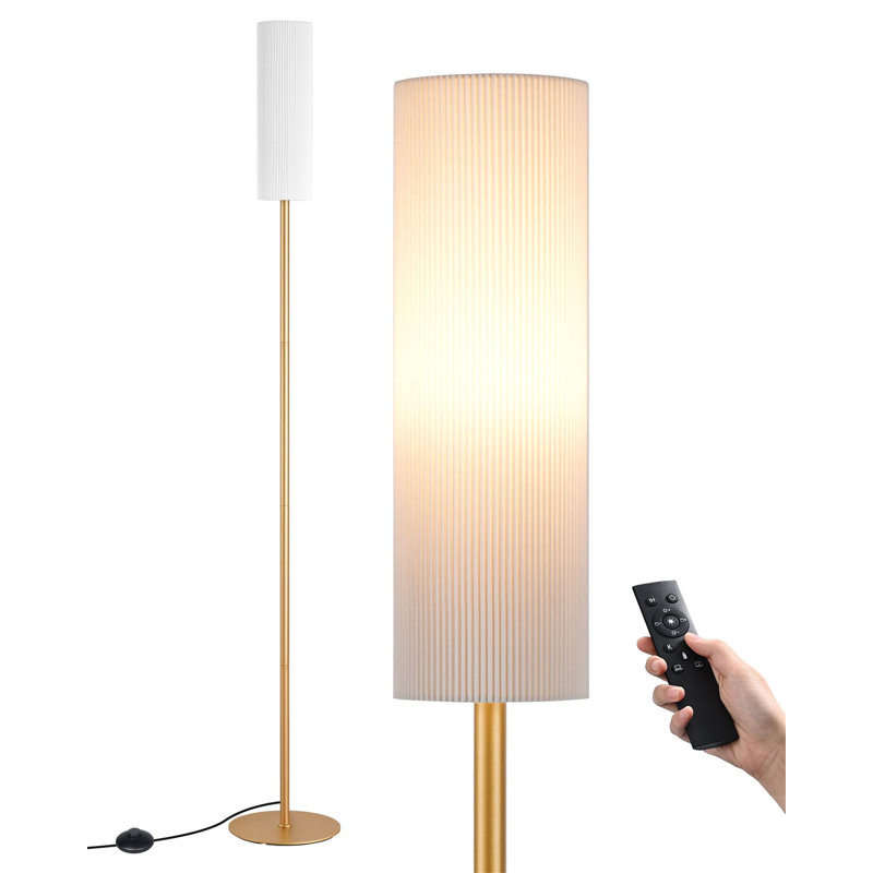 Asra 165cm Column Floor Lamp, Black