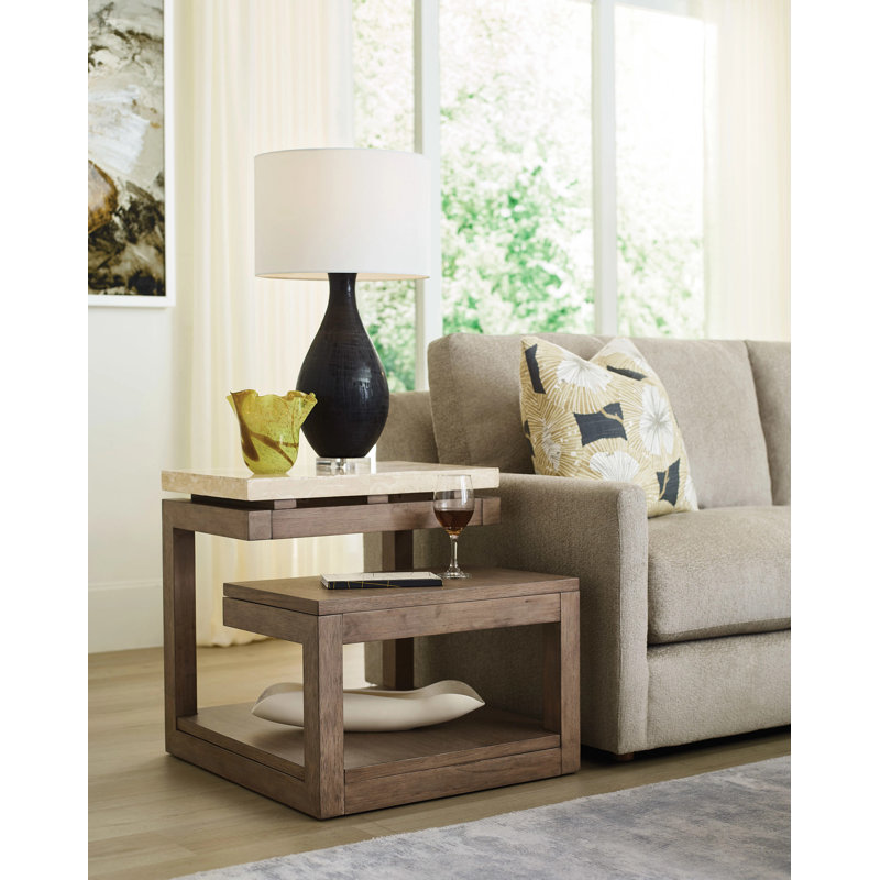 Hasmik Stone Top End Table