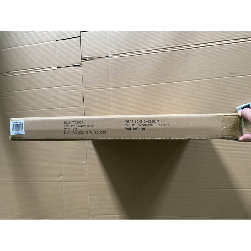 Parc d'exercice pour animaux de compagnie en métal de 61 cm (24 pouces) à 8 panneaux avec fond imperméable