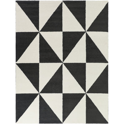 Tapis gris anthracite moderne Hailsham