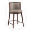 Tabouret de comptoir en similicuir Evalyn avec pieds en bois de hêtre-2027205749