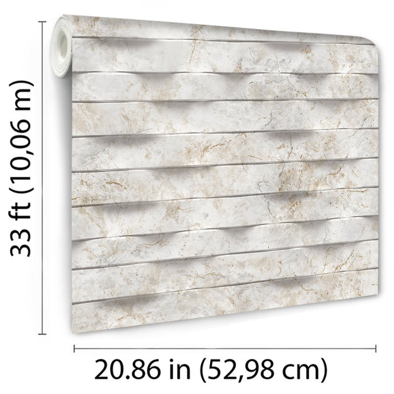 Papier peint Wavy, Beige