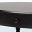 Table basse noire à 1 tiroir et 1 tablette ouverte avec pieds fuselés Altha, H 18,26 po x l 39,17 po x P 26,59 po