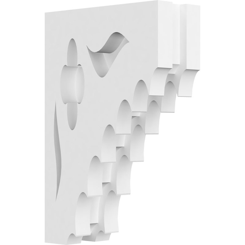 Corbeau en PVC de qualité architecturale Wellington, H 7 po x l 4,5 po x P 1,875 po