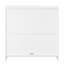 Buffet 32 "avec tablette réglable et portes à fermeture douce, meuble télé de style campagne moderne, armoire de rangement blanche