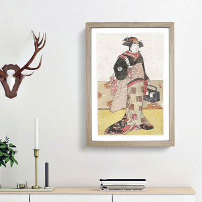 Portrait of Iwai Hanshiro IV by Katsukawa Shunsho - Framed Print