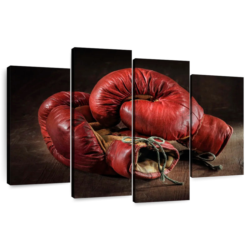 Red Leather Boxing Gloves