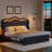 Mouad Velvet Upholstered Bed with Storage and LED Lights-214976839-214976837