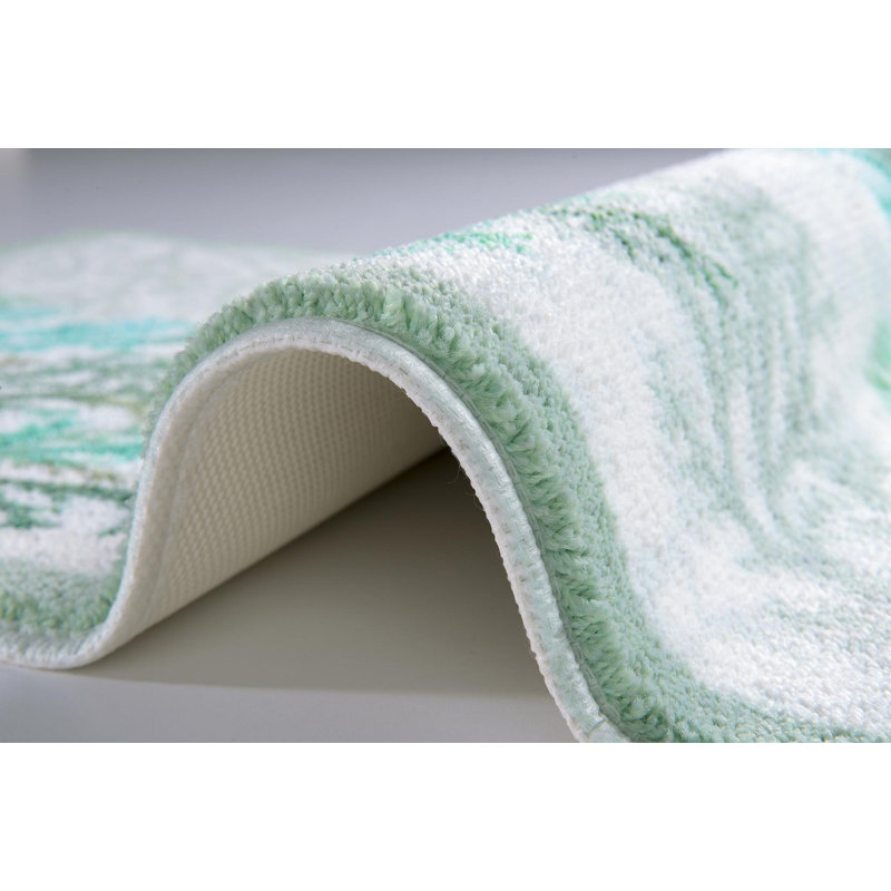 Ensemble de 2 tapis de bain Obadiah, Vert