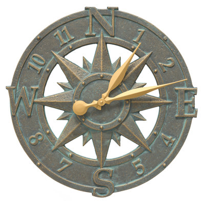 16" Compass Rose Clock