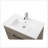 32-Inch Ceramic Bathroom Sink, Modern Minimalist Design, Pre-Drilled Faucet Hole, Durable and Easy to Clean