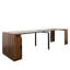 Table de salle à manger extensible moderne multifonctionnelle avec prise de courant, table extensible peu encombrante avec rangement pour les fêtes, les mariages, les réunions et les célébrations-688392902-688392903